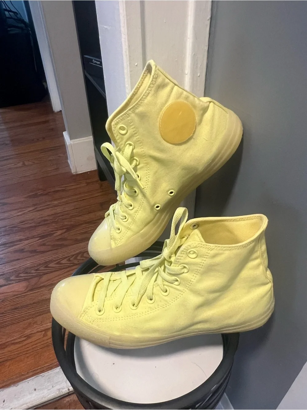 Converse  men Yellow High Top Boat Shoes